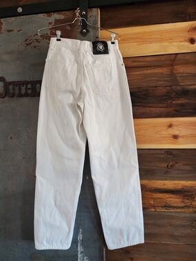 Vintage Versace Jeans Couture White Denim High Rise Jeans. 80s 90s designer jean